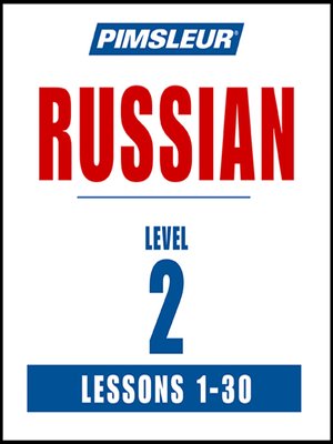 cover image of Pimsleur Russian Level 2